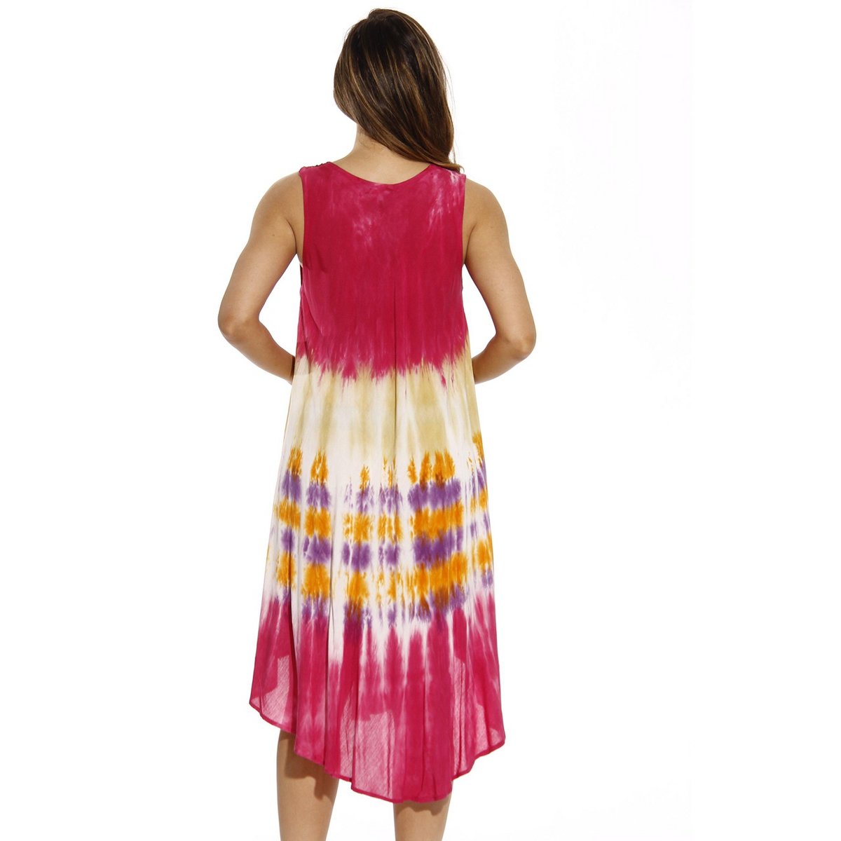 Женские платья Riviera Sun American Flag Women's Summer Dress – Patriotic Swimsuit Cover-Up & Beach Vacation Outfit (Desert Sun, Small) — фото 2