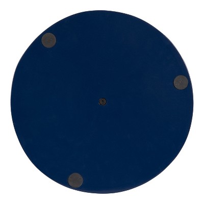Lipton Glamorous Navy Blue and Gold Round Two-Tier Tray