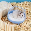 Elegant tuning transparent hamster bathtub, detachable, anti amniotic fluid, large space, bathroom, sand table, pet supplies - 3 of 4