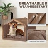 Polyester Indoor Dog House, Soft & Foldable Pet Shelter ¨C Brown, Medium (20¨C50 lbs), 16.5"H x 23.6"W x 19.6"D - 2 of 4