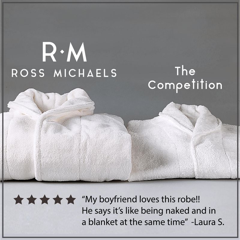 Ross Michaels - Men's Plush Luxury Bathrobe, 5 of 8