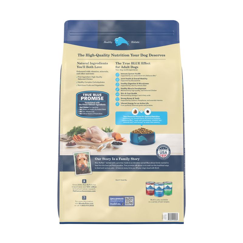 Blue Buffalo Life Protection Formula Natural Adult Dry Dog Food with Chicken and Brown Rice, 6 of 13
