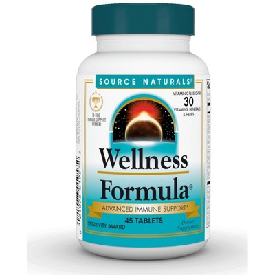 Wellness Formula (CA Formula) by Source Naturals, Inc.  -  45 Tablet