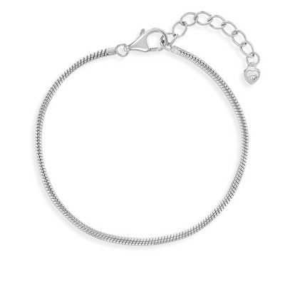 Girls' Thin Snake Bracelet Sterling Silver - 5
