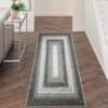 Indoor Modern Imitation Weaving Textured Area Rugs for Bedroom Living Room Abstract Easy Care Washable Soft Low Pile Non Slip Carpet - 3 of 4