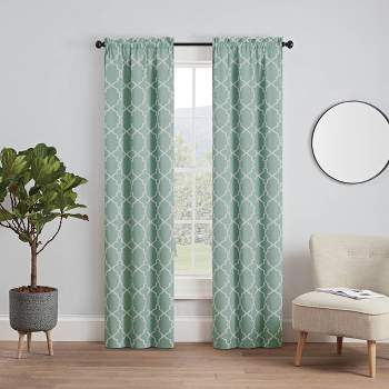 Set of 2 (63"x28") Vickery Light Filtering Curtain Panels Blue - Pairs To Go