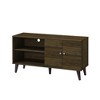 7.3" Functional TV Stand with Storage Shelves, Cabinet, and Low Profile Mid-Century Design for Living Room - 4 of 4