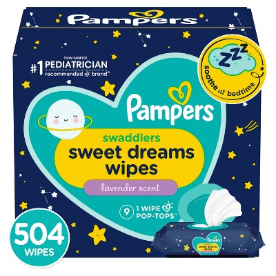 Image of Pampers Sweet Dreams Sensitive Baby Wipes 9X FTMT - 504ct