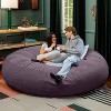 Jaxx 6 Foot Cocoon - 2-in-1 Convertible Bean Bag Bed & Large Bean Bag Chair for Adults, Premium Lush Velvet - 3 of 4
