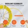 VEVOR Fish Tape Fiberglass, 656 ft, 1/4 inch, Duct Rodder Fishtape Wire Puller, Cable Running Rod with Steel Reel Stand, 3 Pulling Heads, Fishing Tool - 4 of 4