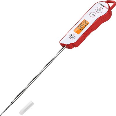 ThermoPro TP15 Digital Waterproof Instant Read Meat Thermometer for Grilling Cooking Food Candy Thermometer Kitchen with Calibration & Backlight