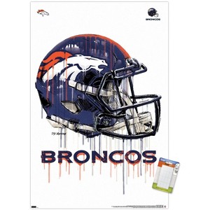 Trends International NFL Denver Broncos - Drip Helmet 20 Unframed Wall Poster Prints - 1 of 4
