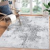 Boho Chenille Washable Area Rug with Distressed Damask Print, Non-Slip TPR Backing, Stain Resistant Carpet for Living Room, Bedroom, Entryway - 2 of 4