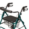 Graham Field Lumex Walkabout Lite Rollator with Seat and Wheels w/ Ergonomic Hand Grips & adjustable Handle Height for Everyday Use - 3 of 4