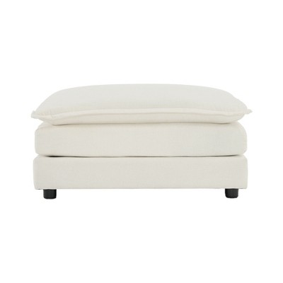NicBex Modern 35" Rectangle Ottomans Wood Footstools with Chenille Fabric for Bedroom and Living Room