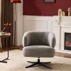 KWPZQEB Leisure Swivel Accent Chair, 360 Degree Swivel Sofa Chair with Curved Handle & Upholstered, Barrel Chair for Bedroom, Balconie, Living Room - 2 of 4