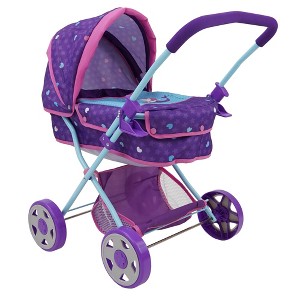 509Crew: Mermaid Doll Pram W/ Large Canopy, Shopping Basket & Removable Carry Cot Bed - 1 of 4
