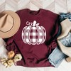 Simply Sage Market Women's Buffalo Plaid Pumpkin Gildan Sweatshirt - 2 of 2