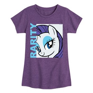 Girls' - My Little Pony - Rarity Fitted Short Sleeve Graphic T-Shirt - 1 of 4