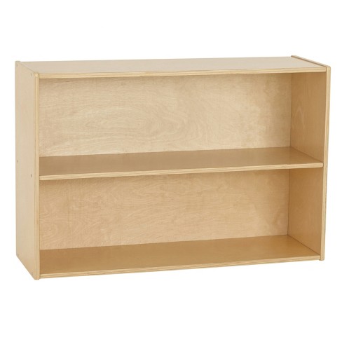 Ecr4kids 2 Shelf Storage Cabinet Birch Wood Classroom Home