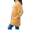 Women's Melrose Ribbed Knit Raglan Tunic - Hayden LA - 2 of 4