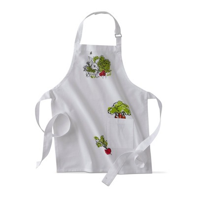 tagltd Bunny Kids Cooking Baking Apron Cotton Machine Wash, One Size Fits Most