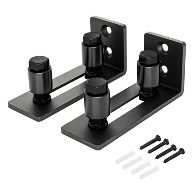SMARTSTANDARD Adjustable Interior Wall Mount Sliding Barn Door Bottom Floor Guide, 2-Piece