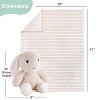 The Peanutshell Gift Set, Fluffy Bunny Plush Stuffed Animal Toy and Blanket for Boys and Girls - 2 of 4