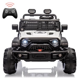 24V 2 Seaters Kids Ride On Car With Remote Control, 2*120W Motors 9ah Battery 20" Extra Large Seats,LED Headlights - 1 of 4