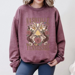 Simply Sage Market Nashville Retro Flowers Sweatshirt - 1 of 4