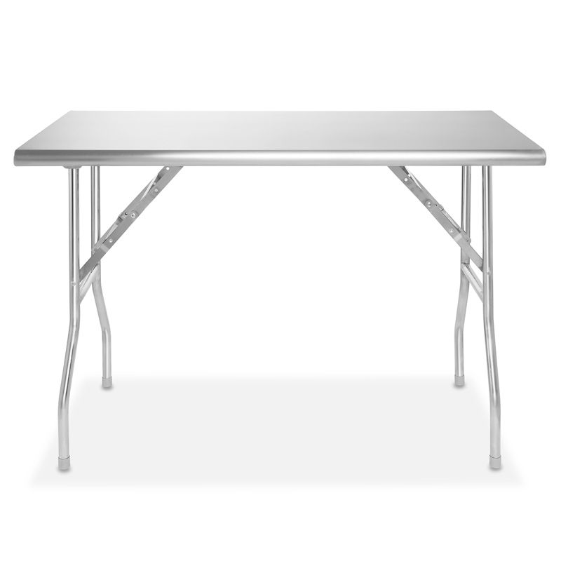 GRIDMANN 48 x 24 Inch Stainless Steel Folding Tables, NSF Certified Kitchen Prep Table, 2 of 8