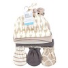 Hudson Baby Cotton Cap and Scratch Mitten Set, Modern Giraffe, 0-6 Months - 2 of 4