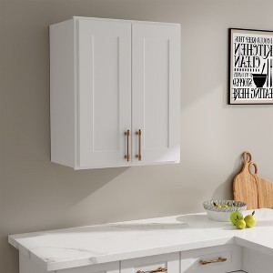 LOVMOR in Plywood Soft Close Kitchen Wall Cabinet with 2 Doors and Adjustable Shelves for Kitchen, Bathroom, Living Room,Study - 1 of 4