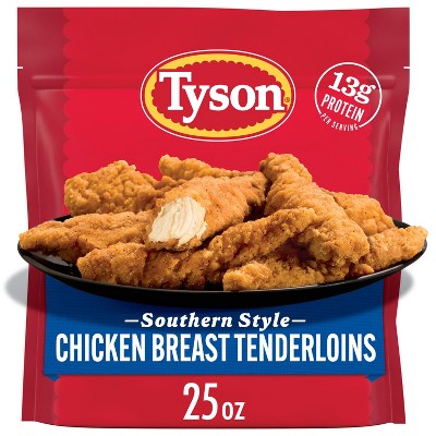 Tyson All Natural Southern Breast Tenderloins - Frozen - 25oz