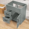 Bath Vanity Cabinet without Top 30 in. W x 21.5 in. D x 33.5 in. H Bathroom Vanity in Sky Grey with Black Handle - 4 of 4
