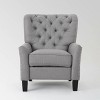 Cerelia Tufted Recliner Light Gray - Christopher Knight Home: Upholstered, Precision Mechanism, 250lb Capacity - 2 of 4