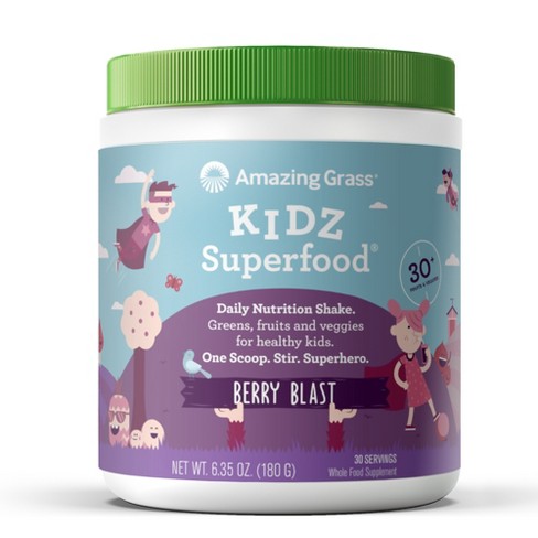 Amazing Grass Kidz Superfood Vegan Powder - Berry - 6.35oz - image 1 of 3
