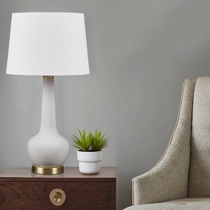 Hampton Hill 14"x26.25" Zazie Ceramic Genie Warm Soft Elegant Genie-Style (Includes LED Light Bulb) Table Lamp - 1 of 4