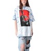 A Nightmare On Elm Street Freddy Krueger Poster Crew Neck Short Sleeve Swirl Tie-Dye Adult T-shirt - 4 of 4