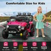 12V Kids Ride On Truck Car with Parent Remote Control, Electric Vehicle for Toddlers, LED Bluetooth 3 Speeds, - 2 of 4
