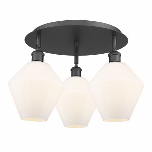 Cindyrella - 3 Light Flush Mount In Industrial Style-11 Inches Tall and 19.75 Inches Wide - 1 of 1