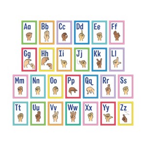 Carson Dellosa Education Mini Posters: Sign Language Alphabet Poster Set, Grade PK-5 (26 mini posters) - 1 of 4