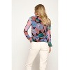 WEST K Women's Isla Long Sleeve Side Ruched Mesh Top - 3 of 4