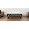 HomeRoots 48" White And Black Genuine Marble And Solid Wood Square Coffee Table - 2 of 4