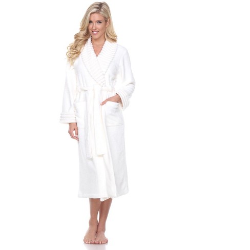 Women's Super Soft Lounge Robe White Large/x Large - White Mark : Target
