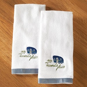 The Lakeside Collection Our Favorite Place is Together Bath Collection - Shower Curtain - 1 of 2