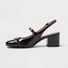 
Women's Lucky Square Toe Mary Jane Heels with Memory Foam Insole - A New Day™ Black - 2 of 4