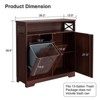 Tilt Out Trash Can Cabinet for 13 * 1 Gallon Trash Can, Dog Proof Garbage Can - 2 of 4
