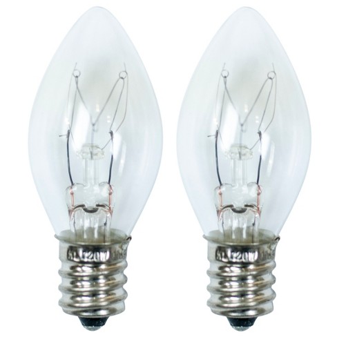 15 Watt 2pk C7 Incandescent Light Bulbs For Wax Warmers Clear Ador Target