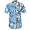 Men's Hawaiian Short - Sleeve Shirt, Classic Aloha Button - Down, Casual Beach Party Vacation Top - 3 of 4